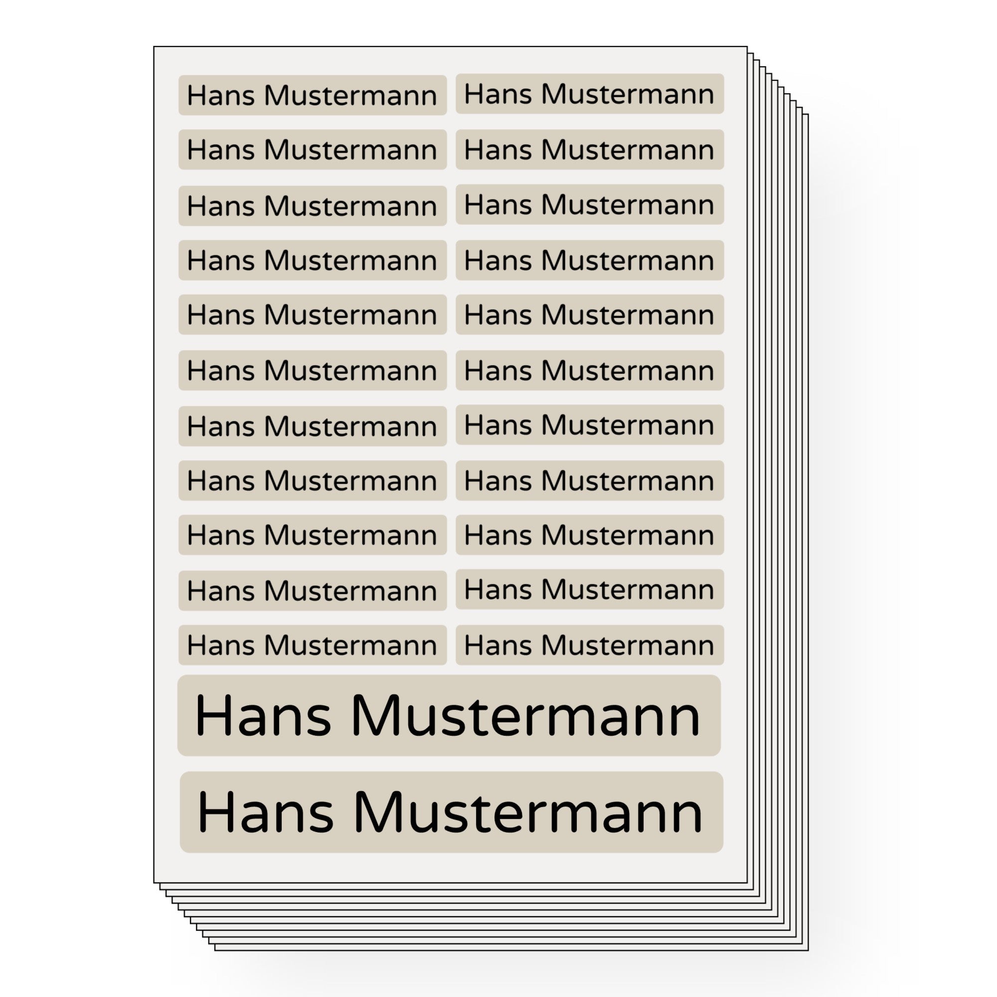 Bügeletiketten für Senioren (Set mit 200 Stück zum Aufbügeln) Altenheim Pflegeheim - kinder-druckerei.de