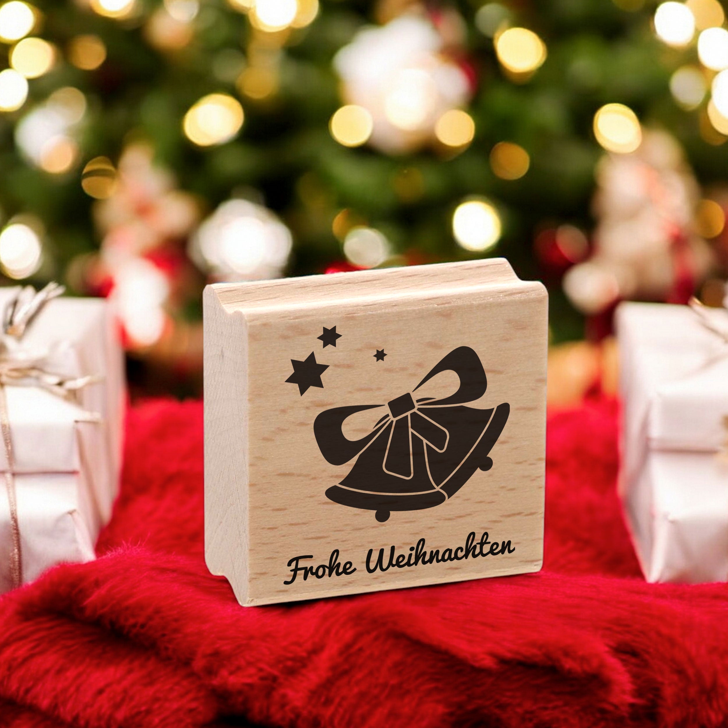 Personalisierbarer Motivstempel Weihnachten (60x60 mm) - kinder-druckerei.de