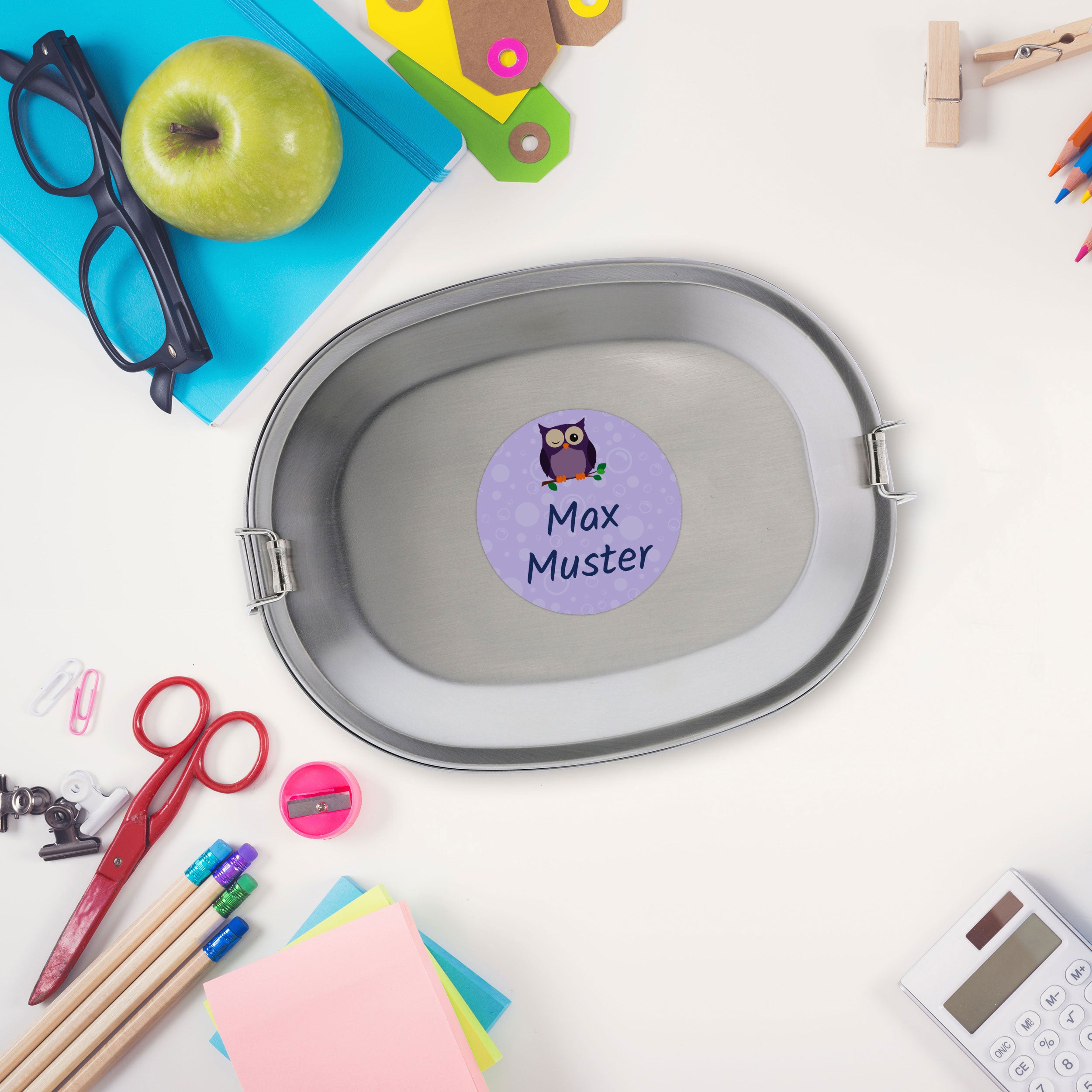 Runde Namensaufkleber versch. Größen 53 Stück - kinder-druckerei.de