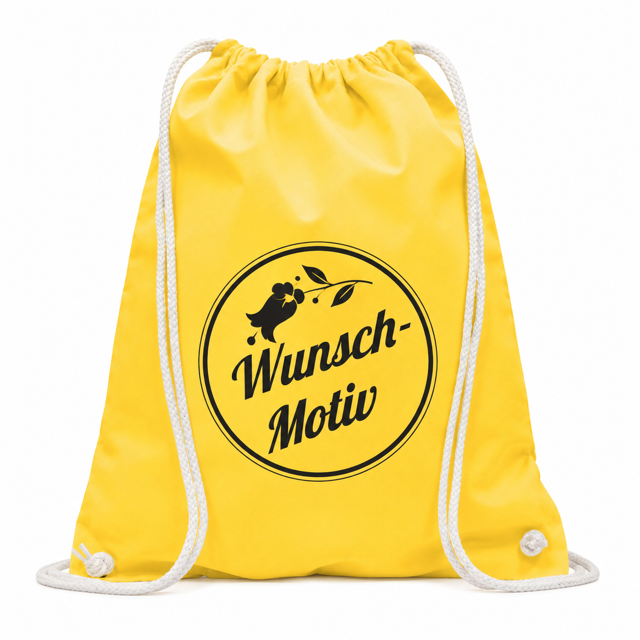 Turnbeutel-Rucksack bunt mit individuellem Schwarzdruck