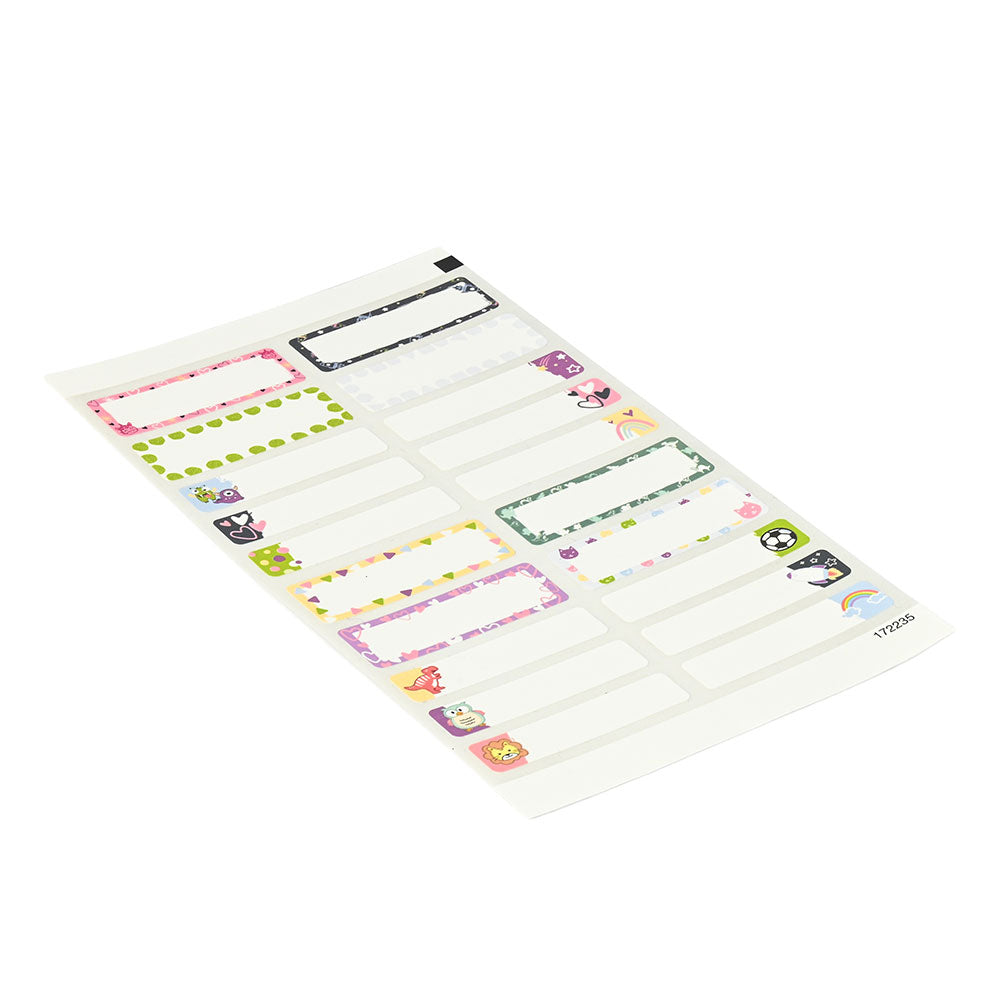 Marky Spülmaschinenfeste Etiketten für Kinder (60 Stück – verschiedene Designs) - kinder-druckerei.de