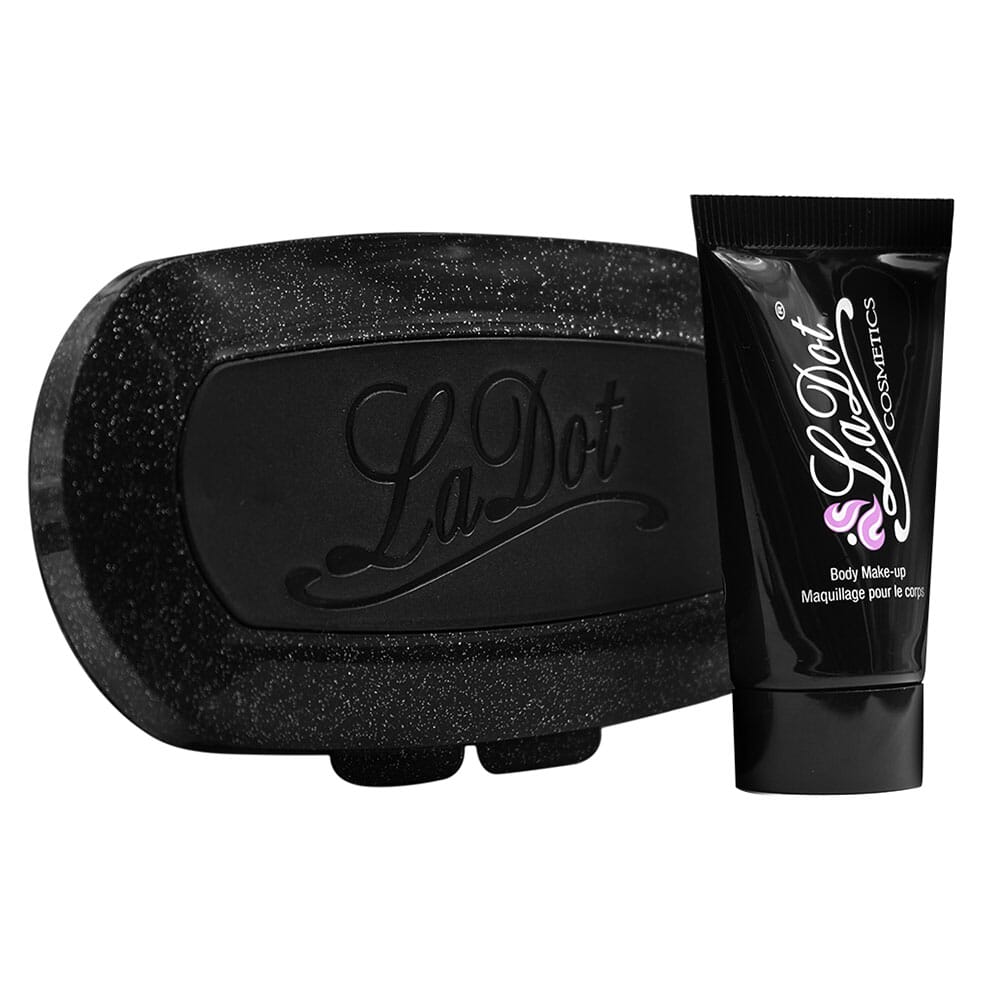 LaDot Tattoostempel-Set Katzenpfote & Herz mit Strasssteinen (Set 7)