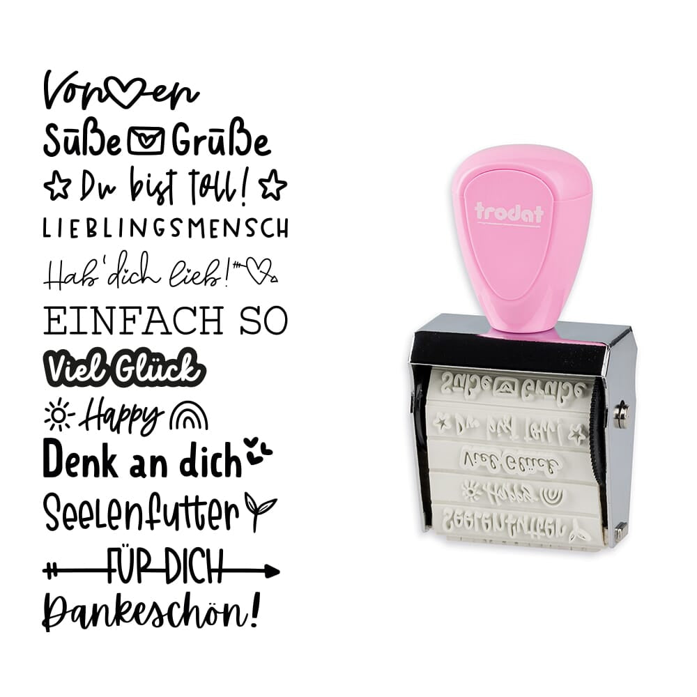 TRODAT Creative Mini Stempel + Kissen Set