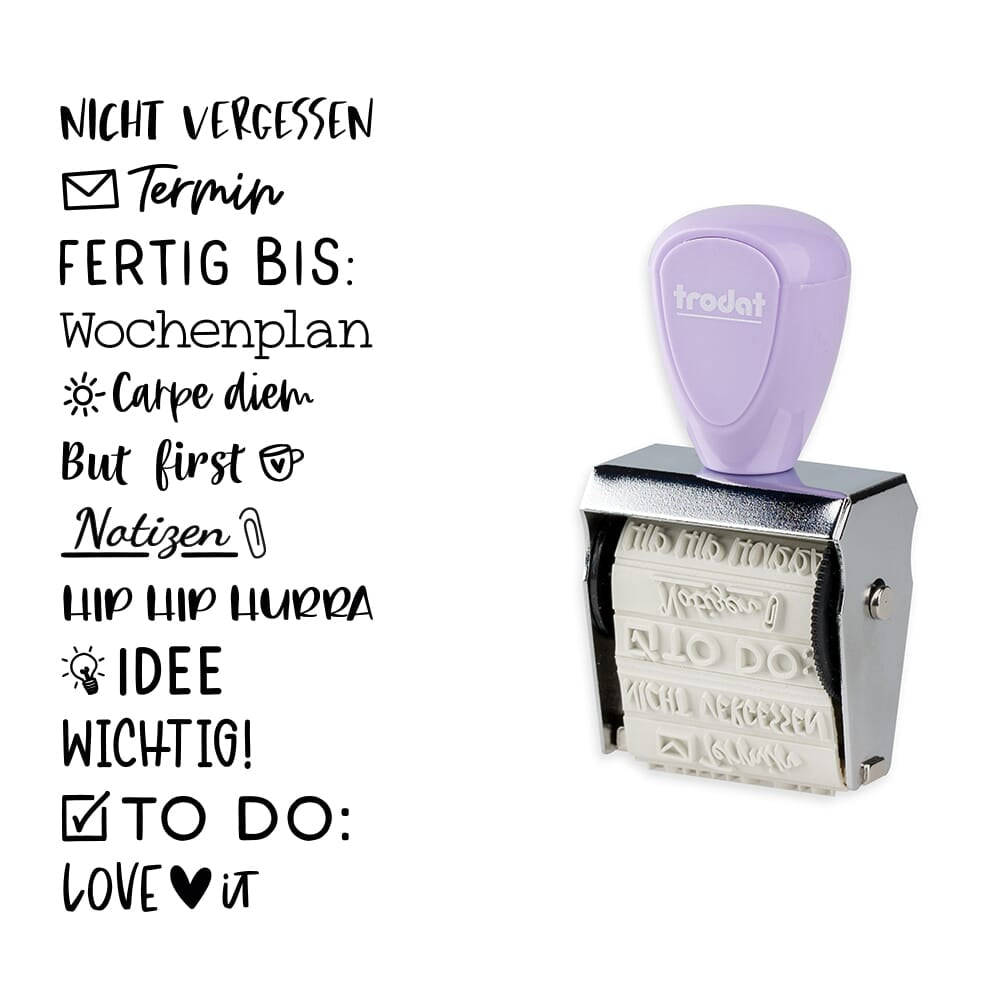 TRODAT Creative Mini Stempel + Kissen Set