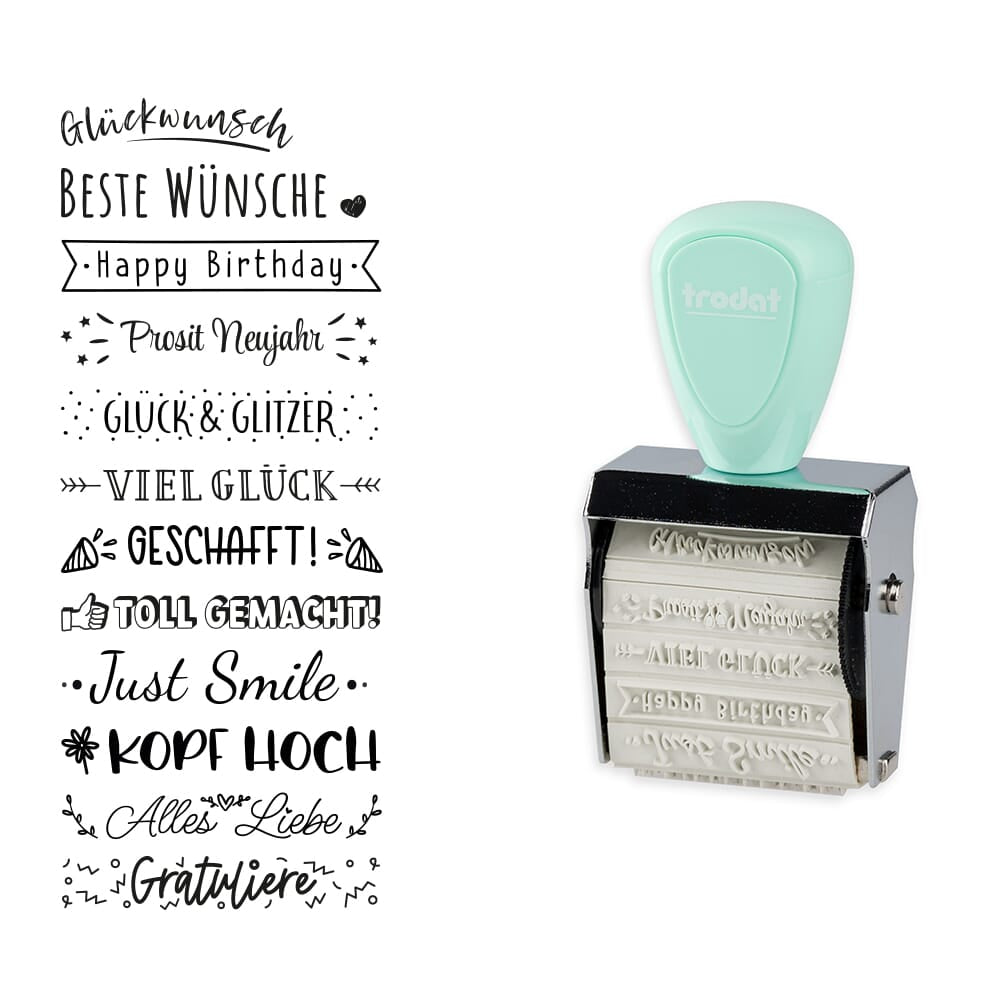 TRODAT Creative Mini Stempel + Kissen Set