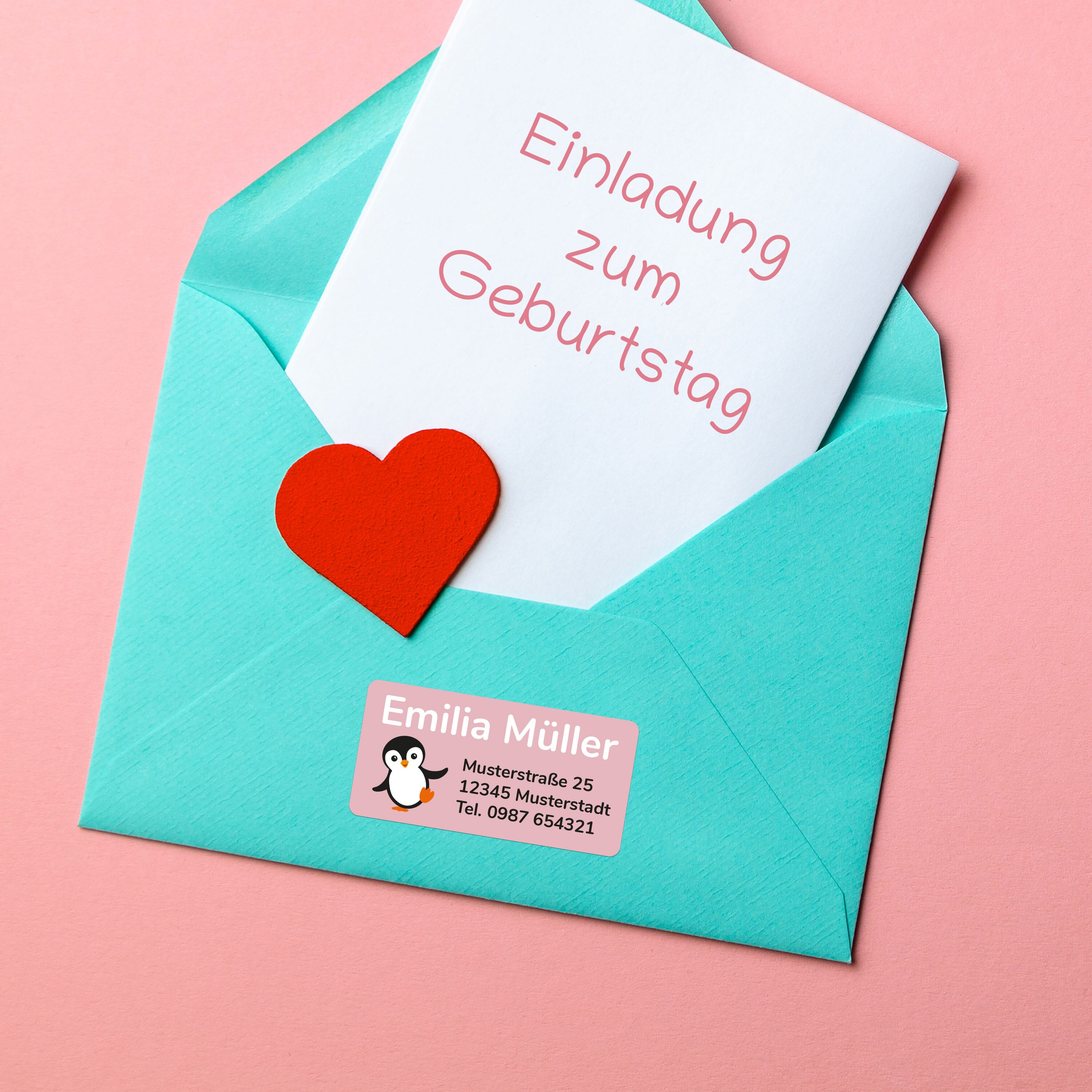 Personalisierte Adressaufkleber / Namensaufkleber für Schule, Kita & Co. (50x25 mm/100 Stück) - kinder-druckerei.de