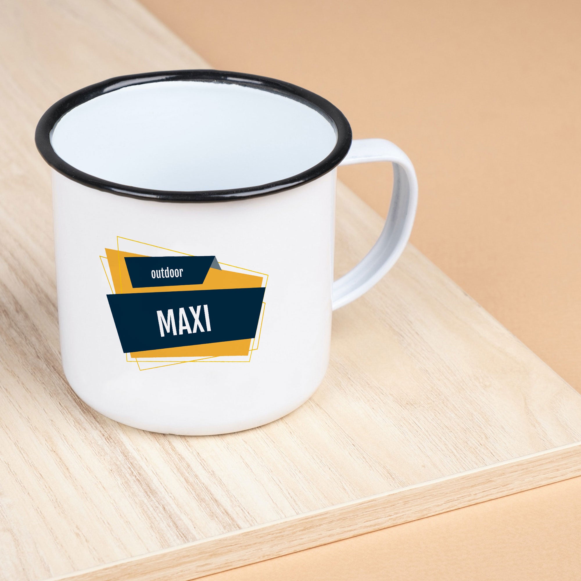 Emaille-Tasse mit Personalisierung - kinder-druckerei.de
