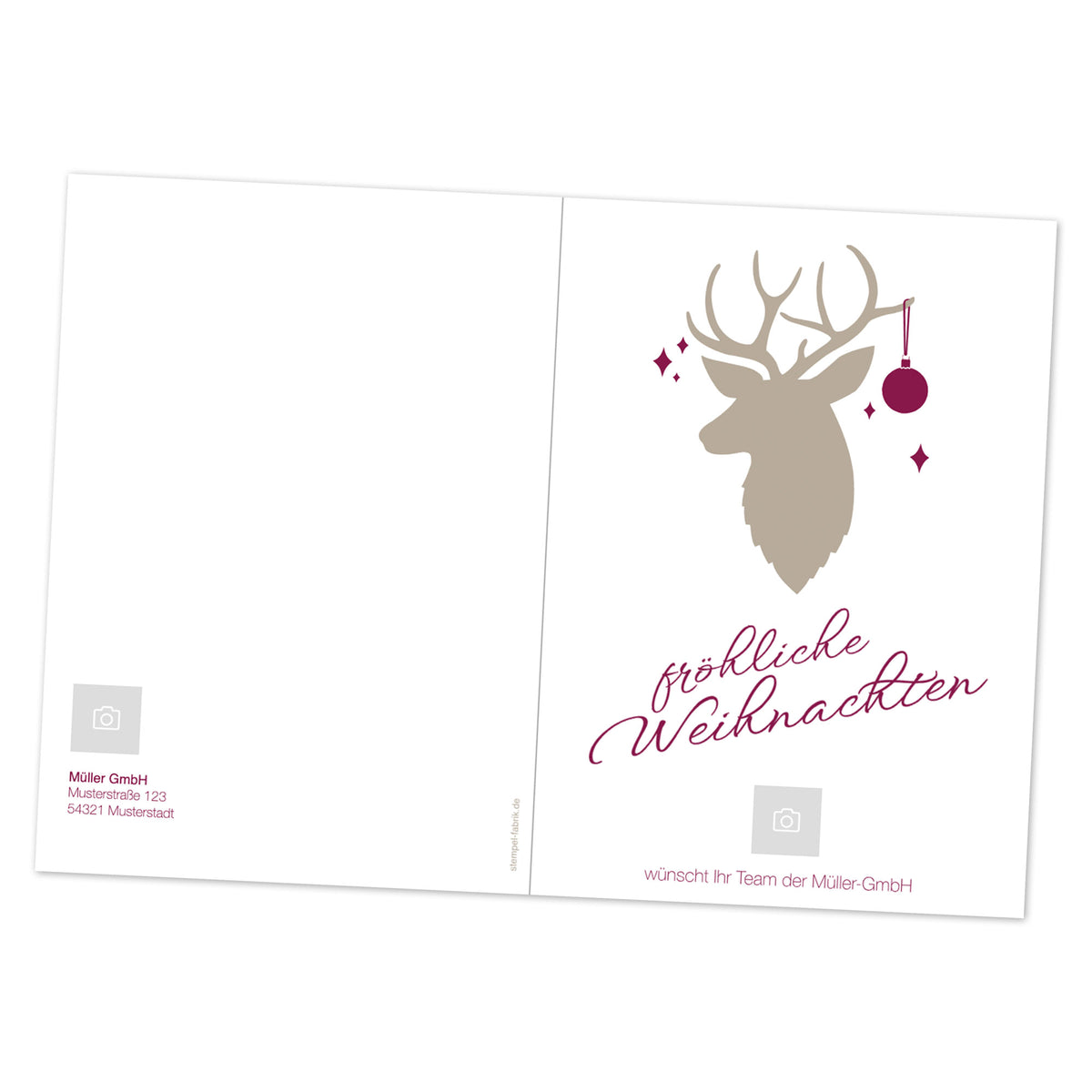 Colognecards Pop-Up Card Reindeer