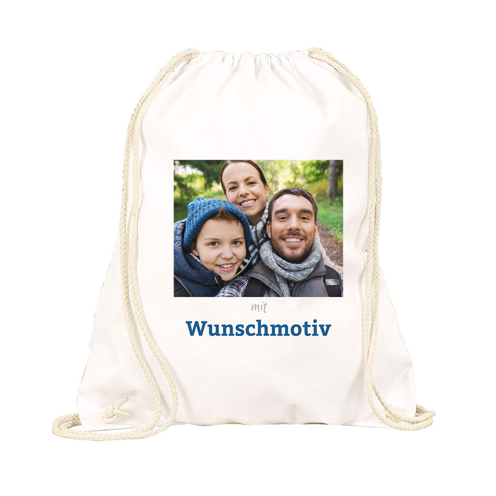 Drawstring Backpack with Custom Print