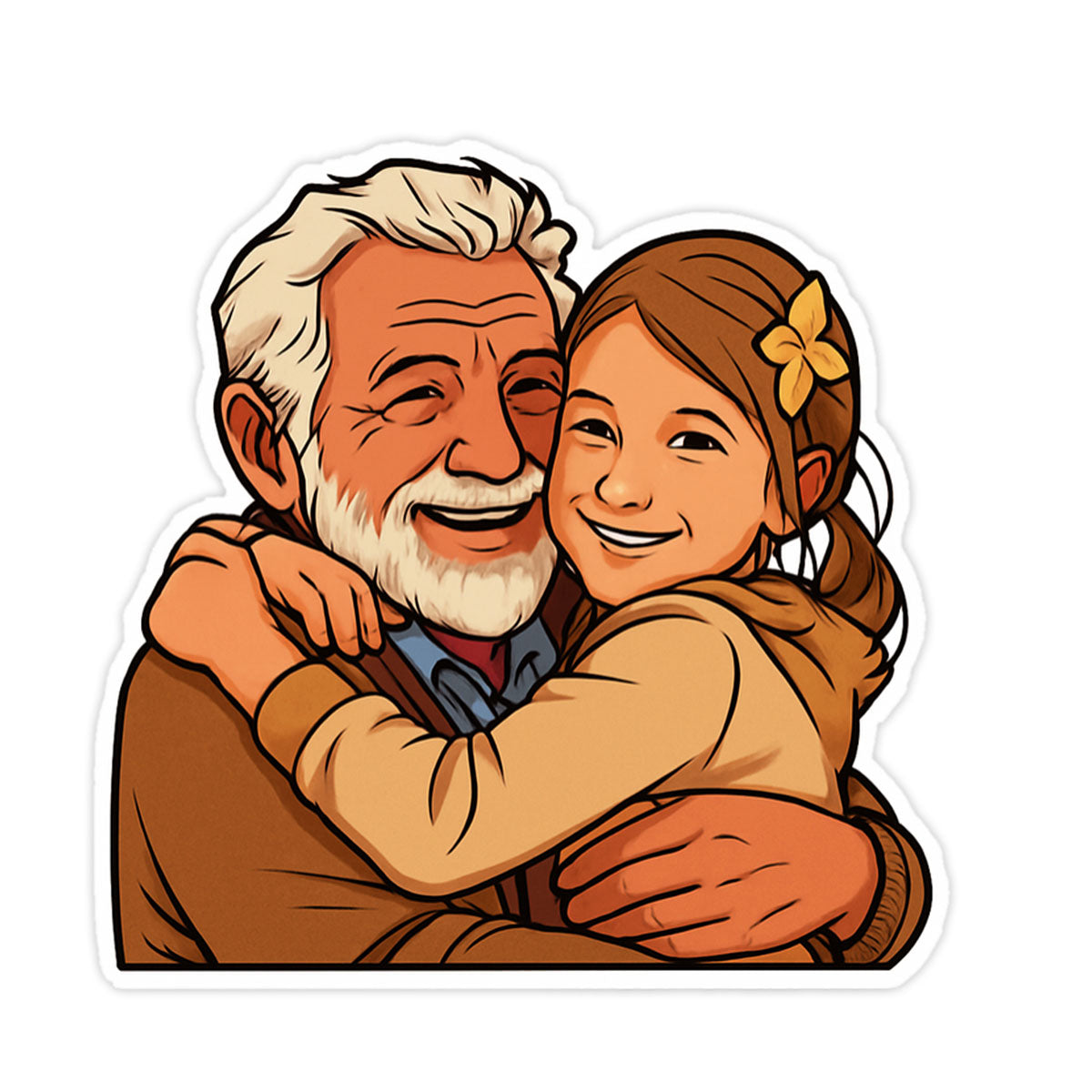 Illustration-Sticker nach Foto – personalisierte Aufkleber konturgeschnitten - kinder-druckerei.de