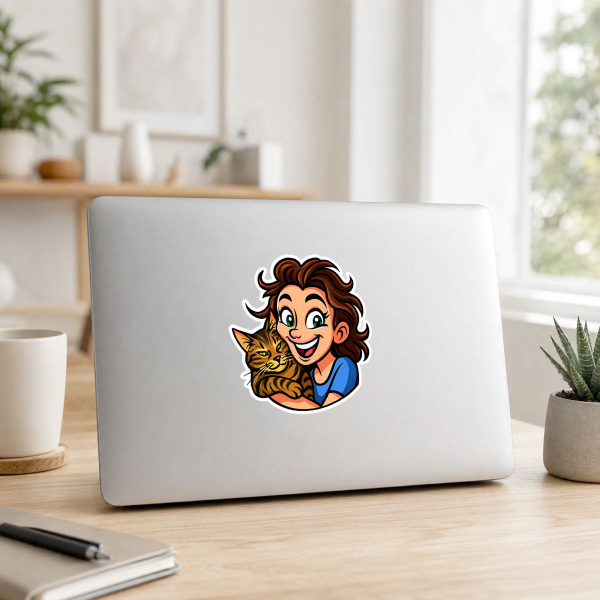 Karikatur-Sticker nach Foto – personalisierte Aufkleber konturgeschnitten - kinder-druckerei.de