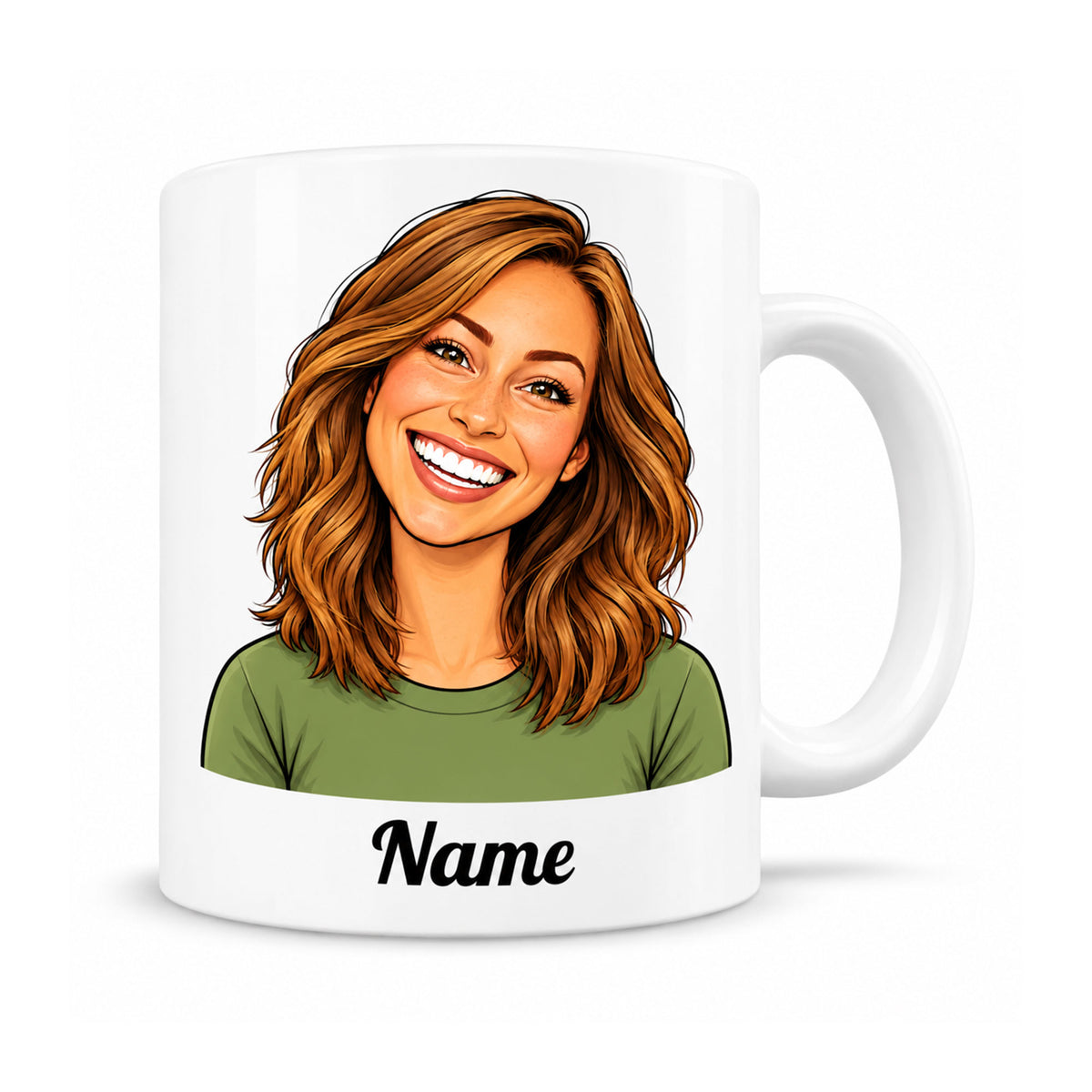 Keramiktasse mit Karikatur & Text - kinder-druckerei.de
