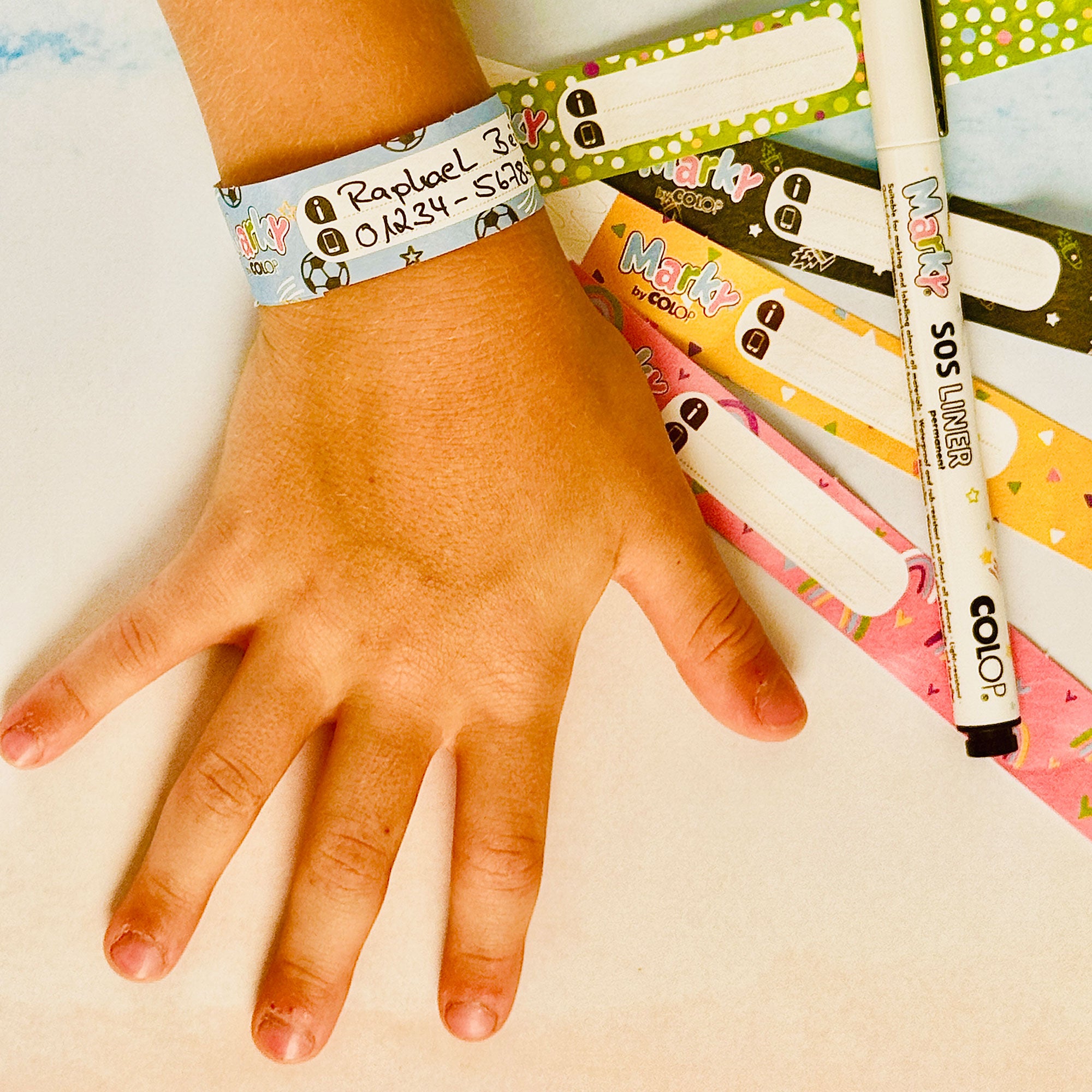 Colop Marky SOS Armbänder (20 Stück) - kinder-druckerei.de