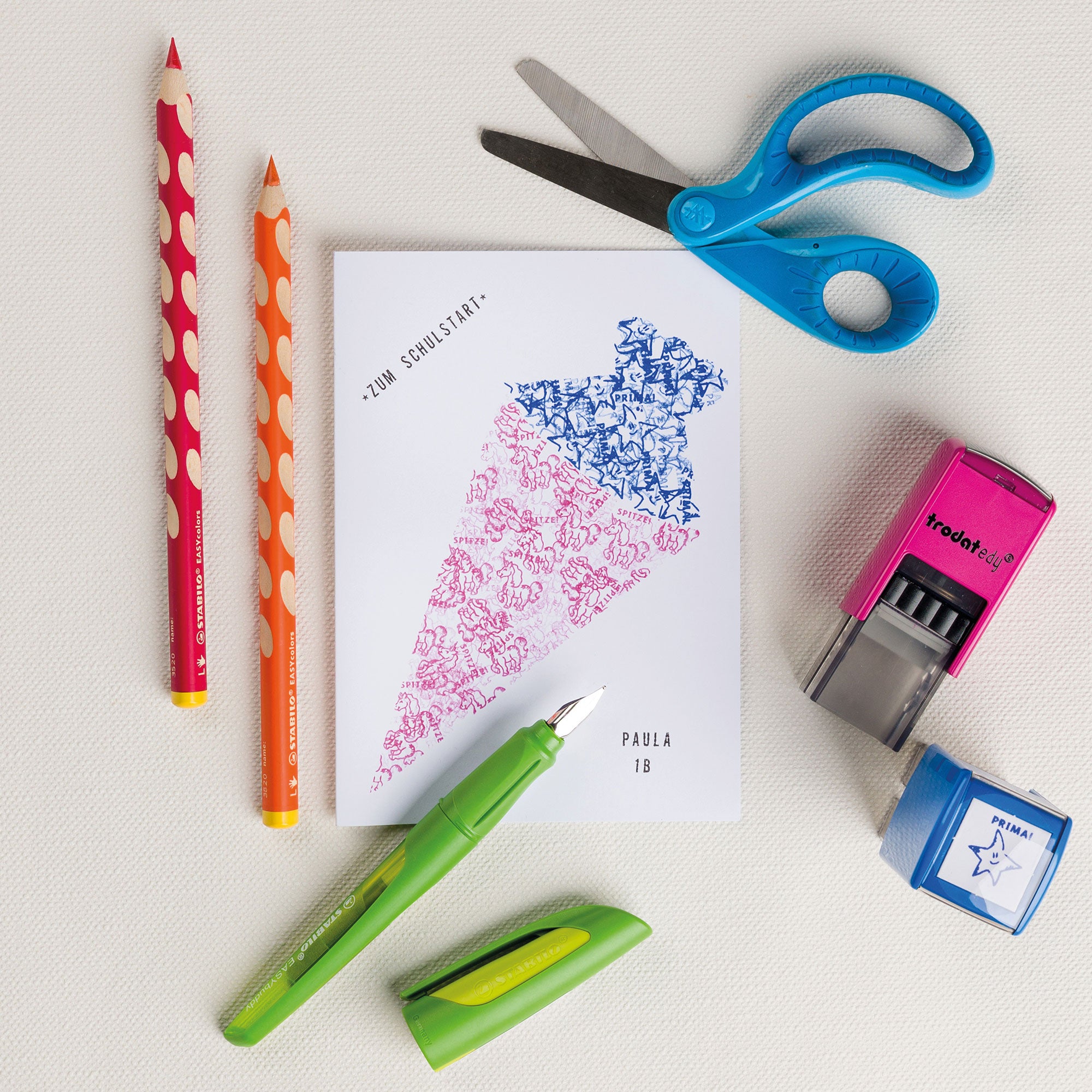 Trodat Edy Flex / Fix - Lehrerstempel mit Motiven & Text - kinder-druckerei.de