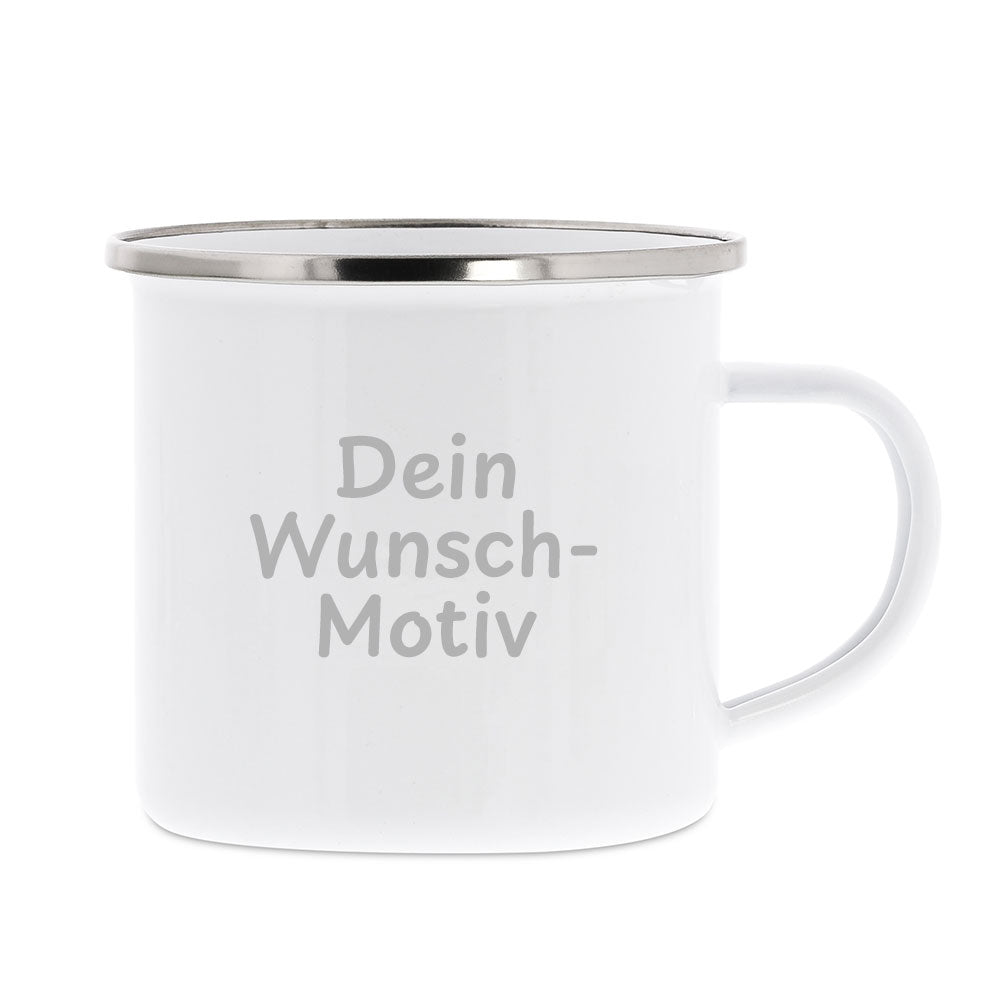 Emaille-Tasse mit Personalisierung - kinder-druckerei.de