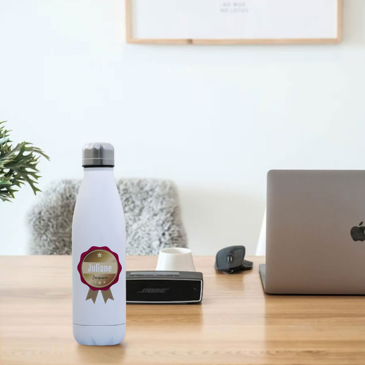 Thermosflasche / Isolierflasche aus Edelstahl mit individuellem Farbdruck