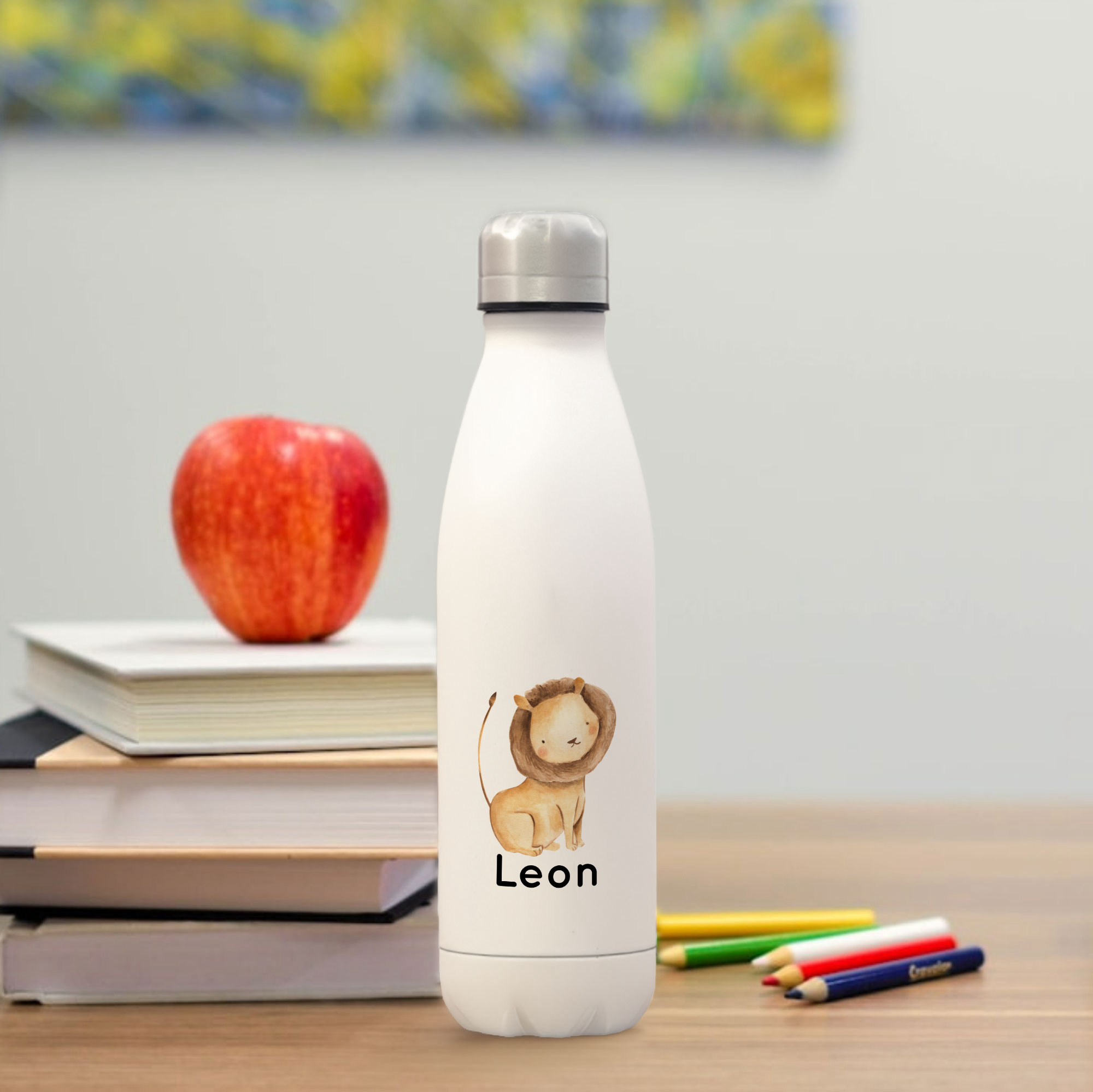 Thermosflasche / Isolierflasche aus Edelstahl mit individuellem Farbdruck