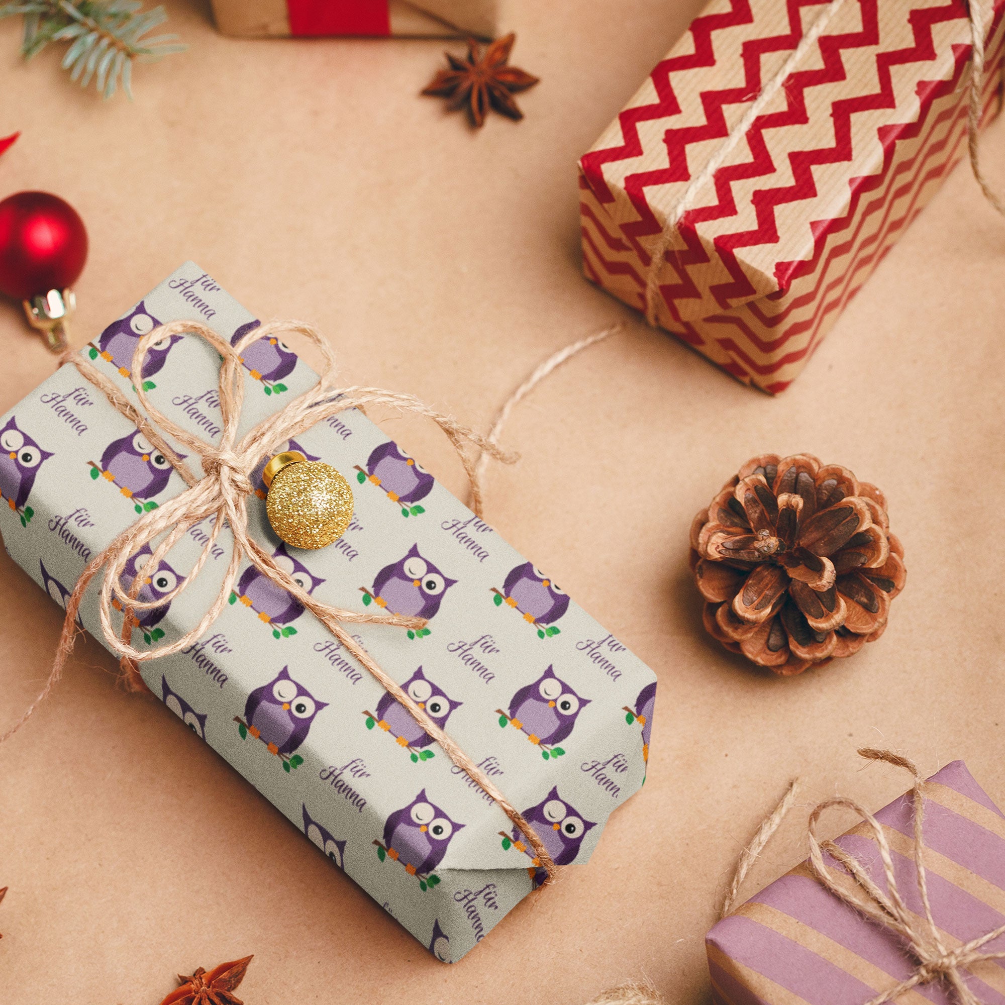 Gift wrap for children with custom printing