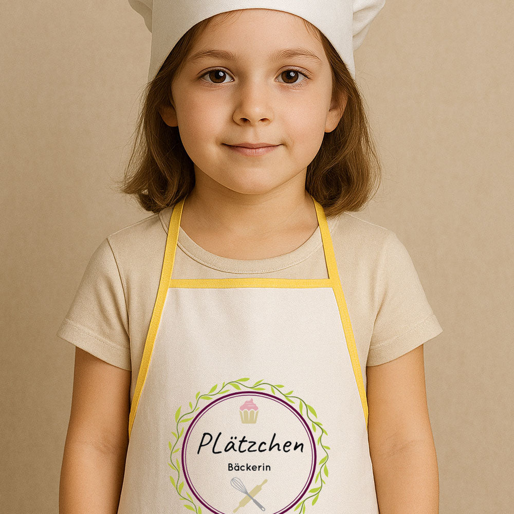 Kinderschürze mit individuellem Druck - kinder-druckerei.de