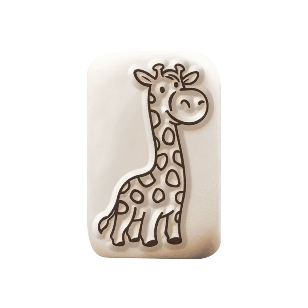 LaDot Stein - "Giraffe" (2,5 x 5 cm) - Temporärer Tattoo Stempel - kinder-druckerei.de