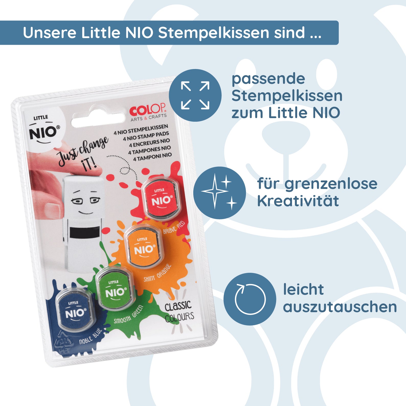 Little NIO Stempelkissen Classic - kinder-druckerei.de