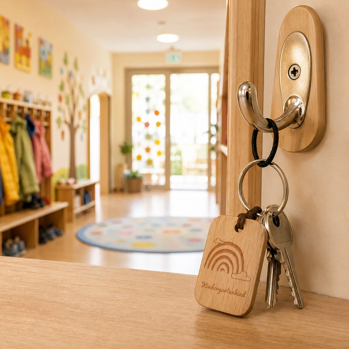 Holz Schlüsselanhänger mit Gravur – individuell gestalten - kinder-druckerei.de