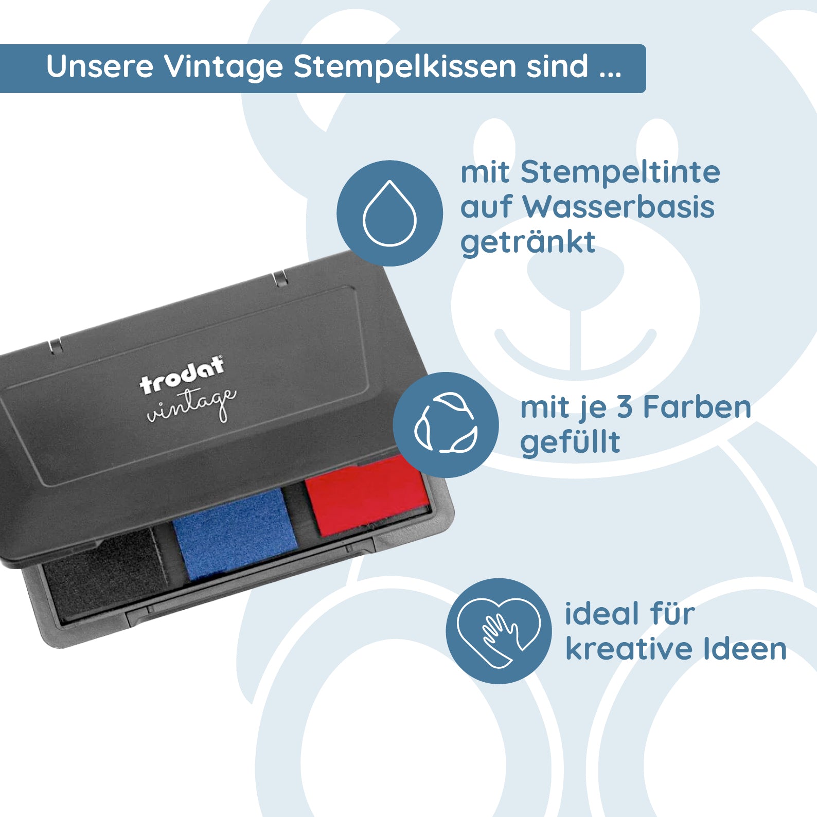 TRODAT Vintage Stempelkissen "Besondere Anlässe" - kinder-druckerei.de