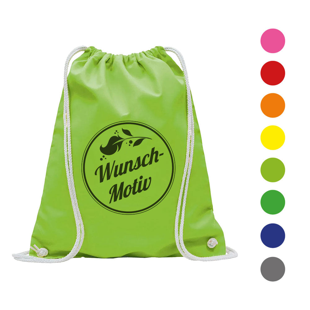 Colorful gym bag backpack with custom print (colorful)